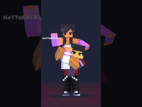 BLACK PANTHER TRANSFORMATION | APHMAU  💜 AARON ❤ | MINECRAFT ANIMATION
