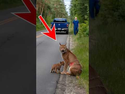 Conscientious man saves injured lynx #animals #lynx