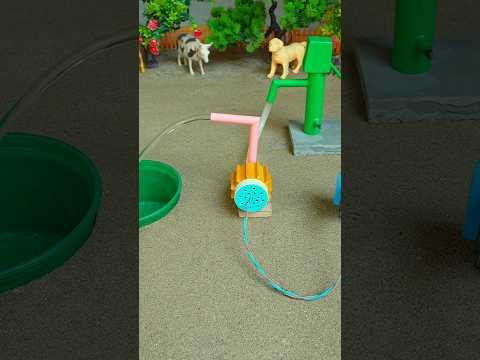 Mini hand pump project water with supply motor drinks camel giraffe for farm #waterpump #shorts #337