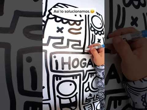 Corrigiendo la tinta que se escurrió. #doodle_art #doodle