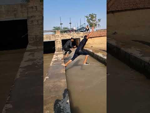 long jump stunt video 😘 #shorts