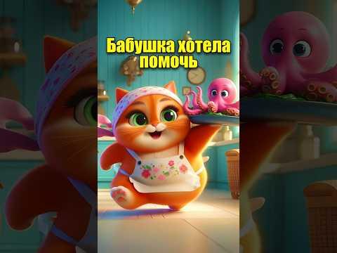 Бабушка хотела помочь в нейросети #cats #dalle3 #chatgpt #aiart #aicat #юмор #ии #кот #нейросеть