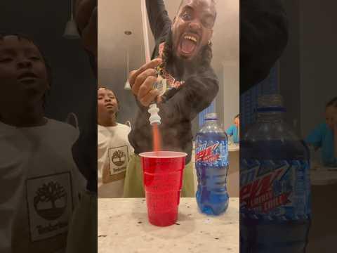 Kid drinks extra large sugar stick 😂 #shorts