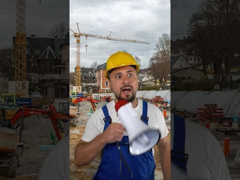 YOUTUBER auf dem BAU.. 😂#dennome #funny #comedy #memes #bauleiter