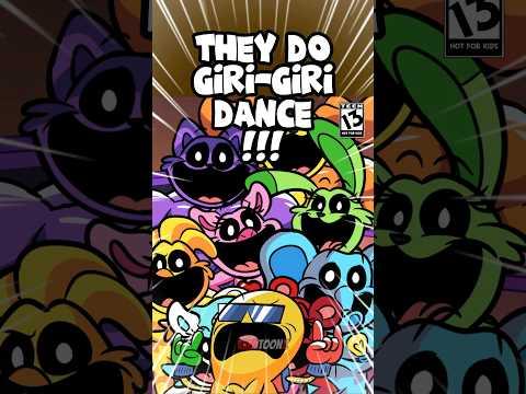 🔥🔥 98.99% Power of Smiling Critters Giri Giri Dance (Get it Done) ‼ #shorts #catnap #pomni  #anime