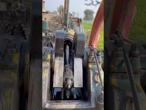 Old Black Engine Starting!! Biggest Hp old Model Engine Diesel Engine