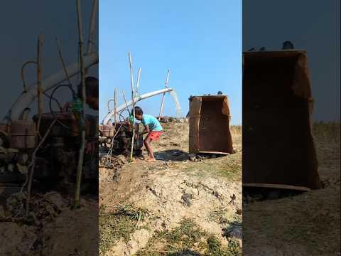 Why did the man turn off the machine?