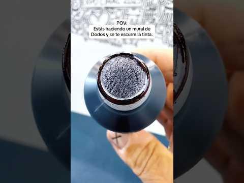 ¡Se me escurrió la tinta haciendo un mural de DOODLES! #dodos #art #doodle_art