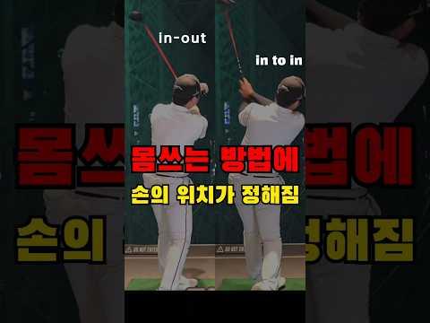 드라이버 스윙궤도는 백스윙때 이미 정해짐 (극소수 빼고)