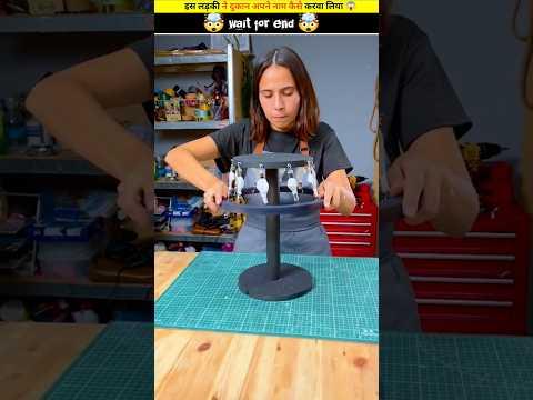 इस लड़की ने दुकान अपने नाम कैसे करा लिया 😱🤯-mini wood toy-woodworking art skills /crafts / #shorts
