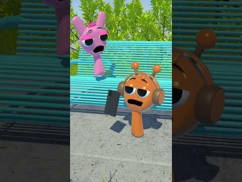 sprunkis crying because of shock