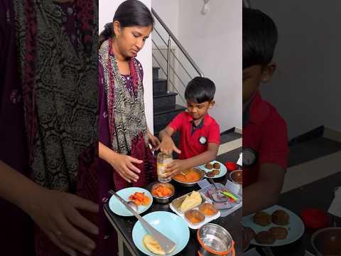 Honeybee-க்கு🐝கோவம்😡வந்துடுச்சி😅💢|#saranareen #haadhvik #lunchbox #comedy #youtubeshorts #shorts