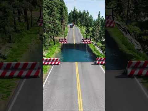 Cars vs Big Water Pit #3 - BeamNG Drive