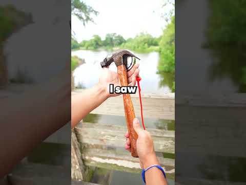 Finding TREASURE with The Worlds Strongest Magnet! #shorts #magnetfishing