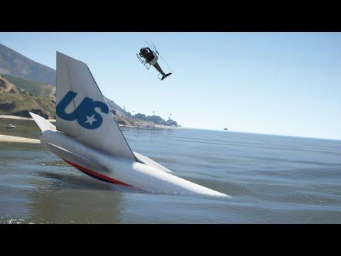 Emergency Landing on Water after Banging Takeoff | GTA 5 #shorts
