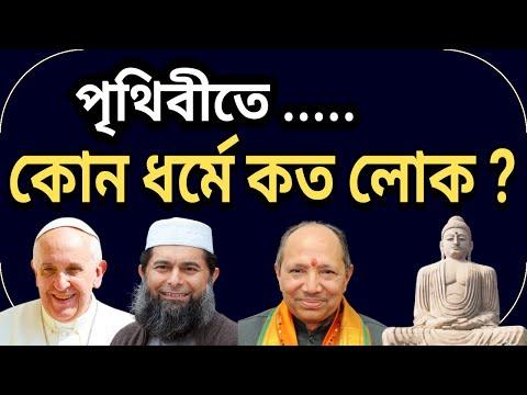 দেখুন পৃথিবীতে কোন ধর্মে কত লোক I World population by religion