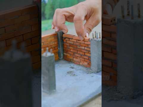 Why Is Everyone Shocked by This Mini Brick House? #vfuho  #miniature #house #diy