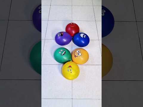 6 Emoji Balloon Color Orbeez Asmr Popping Video Satisfying