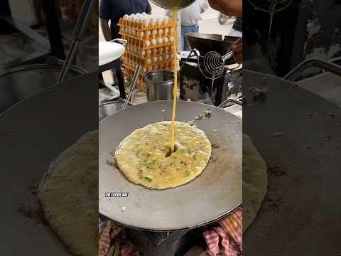 Sweet Lady Making Tandoori Omellete #streetfood #egg