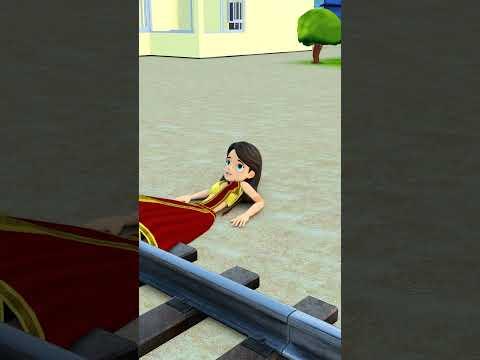 Train se maa ko bacha liya pappu ne 🚊l Gulli Bulli l Cartoon l granny I tmkoc l shortscomedy