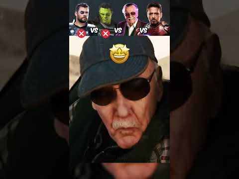 Superheroes and Stan Lee Trying to Lift Mjölnir + Meanwhile Iron Man ☠️