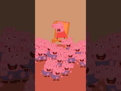 Peppa Pig get revenge by george Pig #peppapig #animationmeme #peppapigparody #funnycartoon