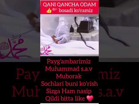 Payg'ambarimiz Muhammad s.a.v Muborak sochlari #shoes #shortsviral #viralata