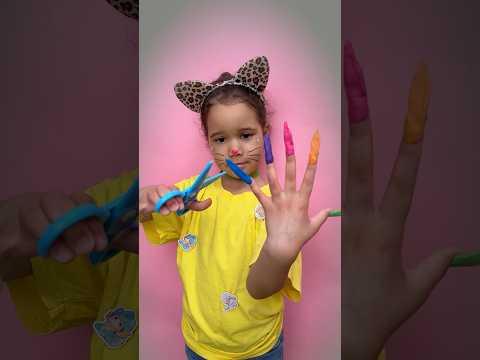 Let's Learn to Cut Nails Safely! 💅💕A Fun Lesson for Kids! #art #kids #crafts