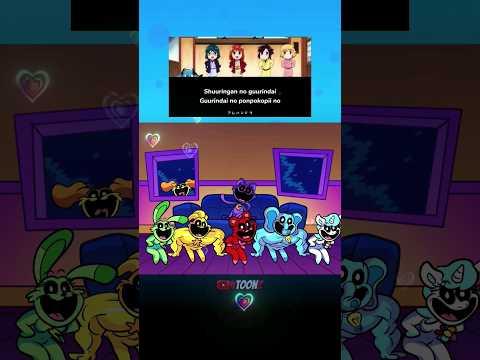 🔥🔥999,99% power of Smiling critters X Nippon Egao Hyakkei Dancing meme #catnap #pomni #anime