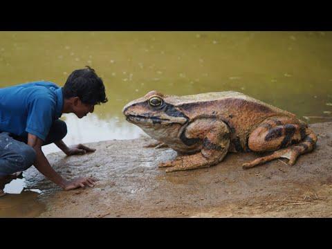 Biggest frog in the pond 🐸 | കുളത്തിൽ മാക്കാച്ചി തവള