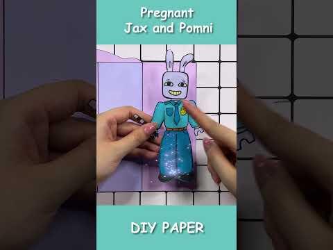 Blind bag outfit#22 #jax #pomni #jaxandpomni #diypaper #asmr #diycraft