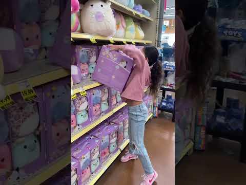 Buying all the Squishmallows   you can carry in 10 Seconds‼️#shorts #squishmallows #challenge #fypシ