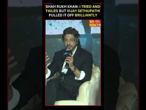 "Vijay Sethupathi Brings Brilliance to Scenes Even When it Isn't There" Says Shah Rukh Khan |SoSouth