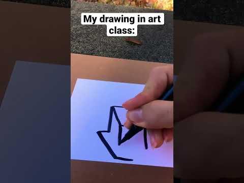 My drawing in art class versus math class ✍️ #shorts