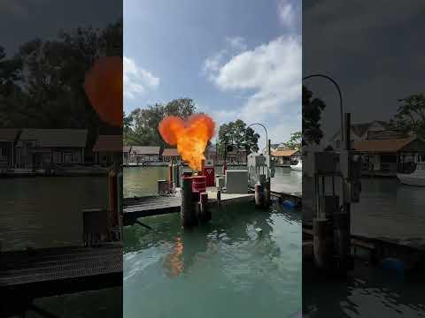 NGELIAT LANGSUNG HIU MAKAN ORANG & KEBAKARAN LAUT😱 #sofiamfln #shorts #universalstudiohollywood