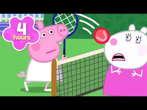 Ball Game MAYHEM!! 🏓 | Summer Fun 🌞 | Peppa Pig Full Episodes | 4 Hours of Kids Cartoons