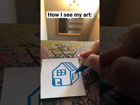 How I see my art versus how others see my art ✍️ #shorts