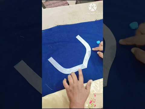 गले में पाइपिंग कैसे लगाएं/piping banane ka aasan tarika#shorts #shortsfeed #moin tailor