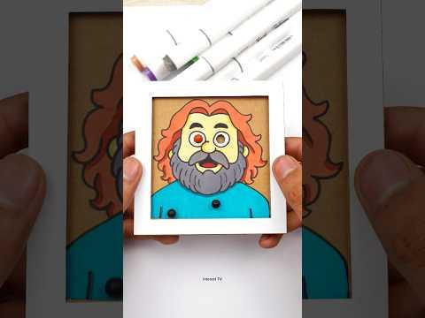 Minecraft Movie Steve Jack Black Cardboard Pinballs Game Challenge Game 😍 #cardboardcrafts #game