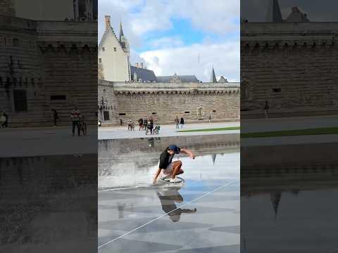 This fountain is perfect for skimboarding!