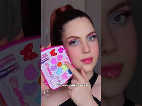 USANDO MAKE DE CRIANÇA 👶 Acharam que deu certo?