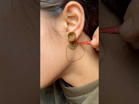 কানে মেহেদী ডিজাইন দিলাম😱 #youtubeshorts #shorts