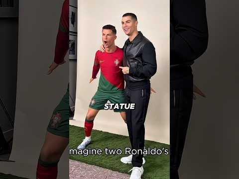 Ronaldo’s Statue Shocked Him… Then He Met iShowSpeed Because of It! #shorts #ronaldo