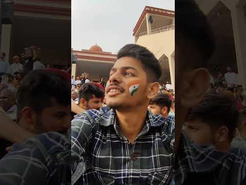 #90 India 🇮🇳 Pakistan 🇵🇰 Border Beating Retreat ceremony 🤯 || #shorts #ytshorts