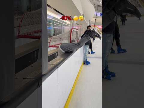 Stopping level 0-100% 😱⛸️ #iceskater #iceskating #iceskate #beginner