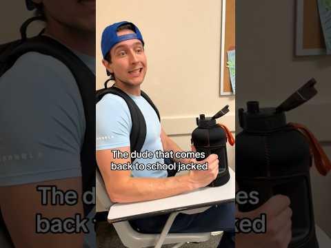 The dude that comes back to school jacked #shorts #school