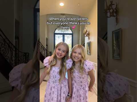 Twins or sisters?? 🩷😱 @Britainleeofficial  @Baylaarose #sisters #britainandbaylaa #shorts