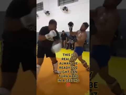 Boxing MMA basics sparring is always a challenge even light because no such thing always prepared 💯🏆