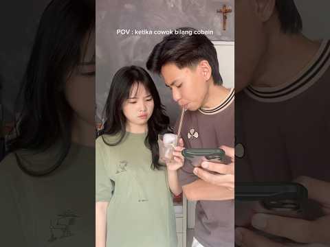 disaat cowok bilang “cobain”🤡 #couplecomedy #pacaran #komedi #bucin