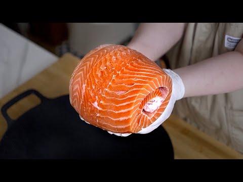 길이 59cm 통연어로 국수 뽑기